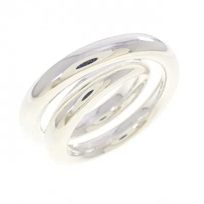 Pre-owned Hermes Silver Silver 925 Band Ring ()