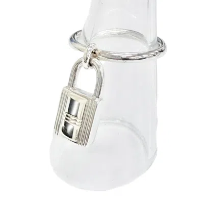 Pre-owned Hermes Silver Silver 925 Band Ring ()