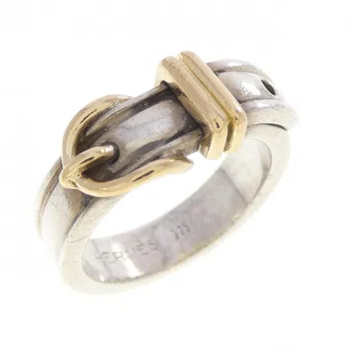 Pre-owned Hermes Silver Silver 925 Band Ring ()