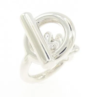 Pre-owned Hermes Silver Silver 925 Band Ring ()