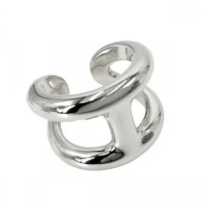 Pre-owned Hermes Silver Silver 925 Band Ring ()