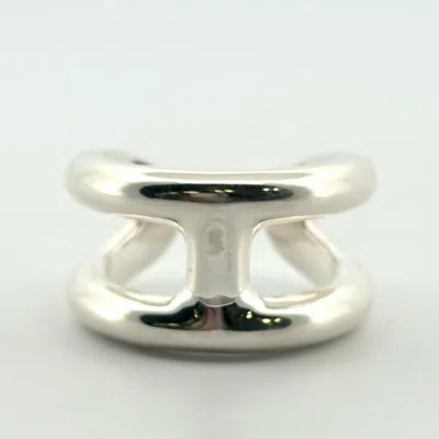 Pre-owned Hermes Silver Silver 925 Band Ring ()