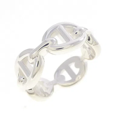 Pre-owned Hermes Silver Silver 925 Band Ring ()