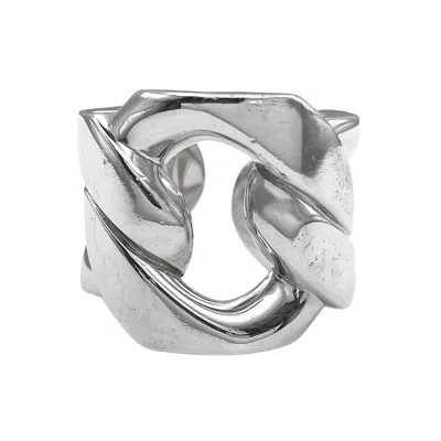 Pre-owned Hermes Silver Silver 925 Band Ring ()