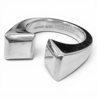 Pre-owned Hermes Silver Silver 925 Band Ring ()