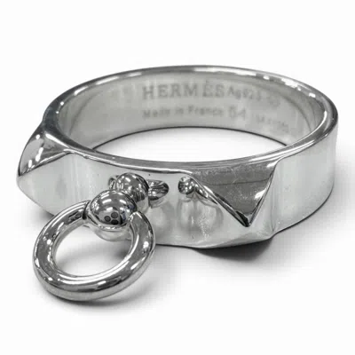 Pre-owned Hermes Silver Silver 925 Band Ring ()