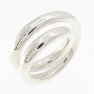 Pre-owned Hermes Silver Silver 925 Band Ring ()