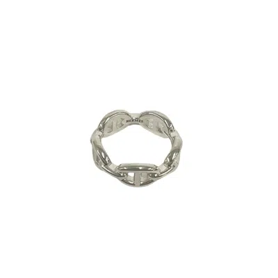 Pre-owned Hermes Silver Silver 925 Band Ring ()