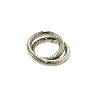 Pre-owned Hermes Silver Silver 925 Band Ring ()