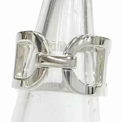 Pre-owned Hermes Silver Silver 925 Band Ring ()