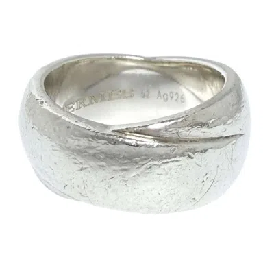 Pre-owned Hermes Silver Silver 925 Band Ring ()