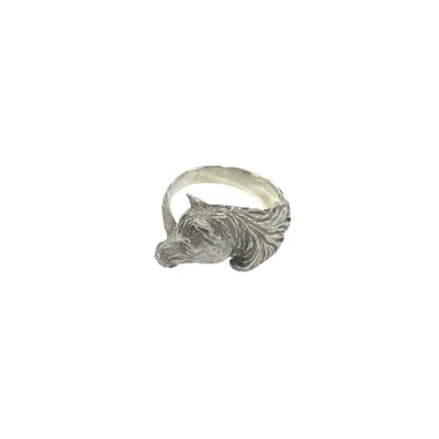 Pre-owned Hermes Silver Silver Band Ring ()