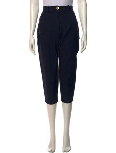 Pre-owned Hermes Skinny Leg Pants In Blue