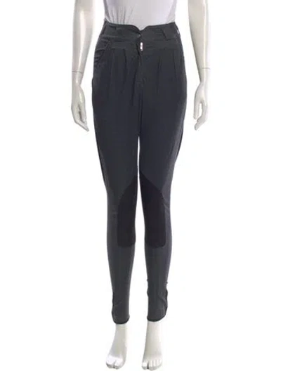 Pre-owned Hermes Skinny Leg Pants In Gray