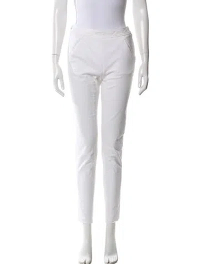 Pre-owned Hermes Skinny Leg Pants In Neutral