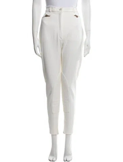 Pre-owned Hermes Skinny Leg Pants In Neutral