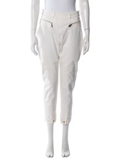 Pre-owned Hermes Skinny Leg Pants In Neutrals
