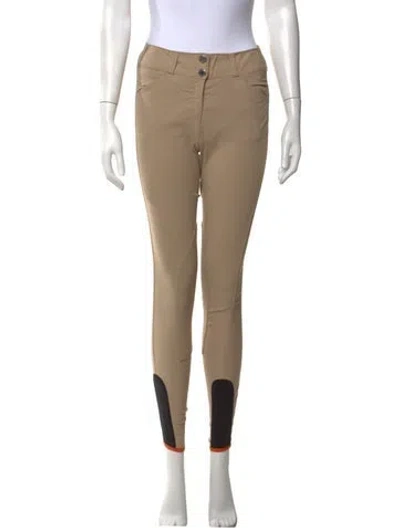 Pre-owned Hermes Skinny Leg Pants In Neutrals