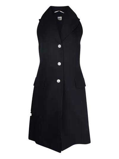 Pre-owned Hermes Sleeveless Coat In Blue