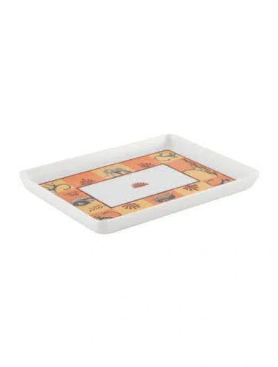 Pre-owned Hermes Small Africa Tray In Multi