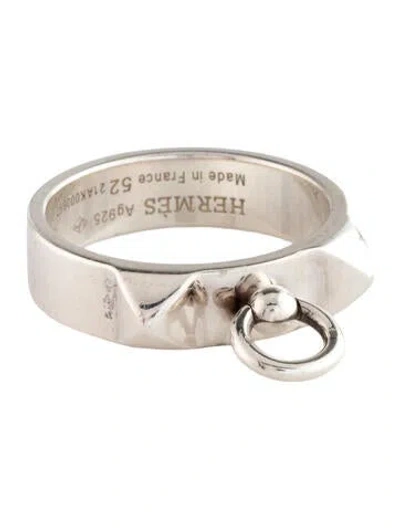 Pre-owned Hermes Small Collier De Chien Ring In Multi