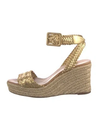 Pre-owned Hermes Sofia Leather Espadrilles