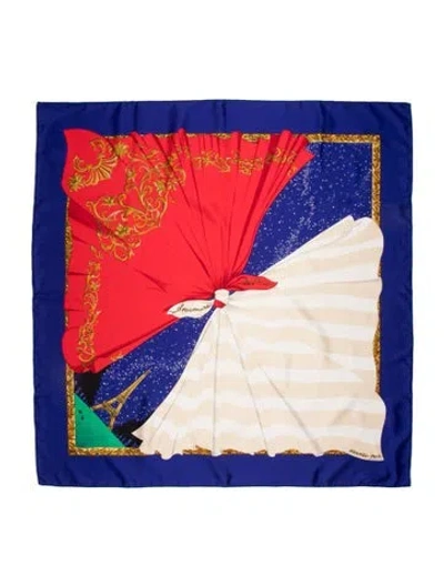 Pre-owned Hermes Souvenirs De Paris Silk Scarf In Multi