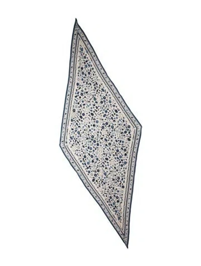 Pre-owned Hermes Sport En Vrac Bandana Losange Cashmere Scarf In Neutral