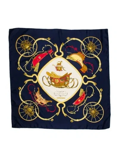 Pre-owned Hermes Springs Silk Scarf In Multi
