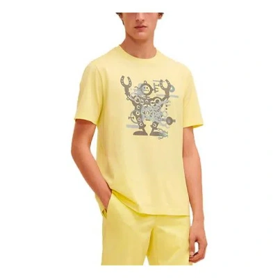 Pre-owned Hermes Ss21 Hello Mr Farrier T-shirt 'yellow'