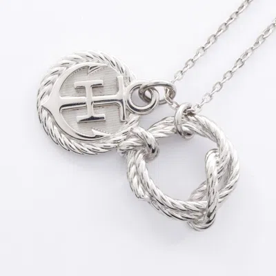 Pre-owned Hermes Stainless Steel Necklace () In Silver