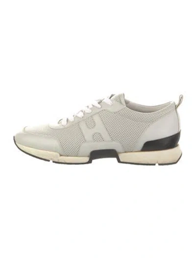Pre-owned Hermes Start Sneakers In White