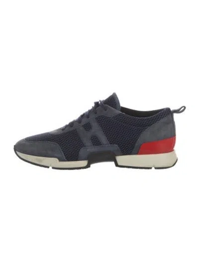 Pre-owned Hermes Starter Athletic Sneakers In Blue