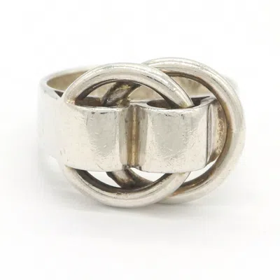 Pre-owned Hermes Sterling Silver 925 Band Ring ()