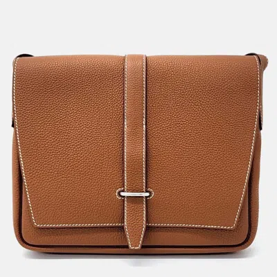 Pre-owned Hermes Steve Wright Junior Brown Crossbody Bag