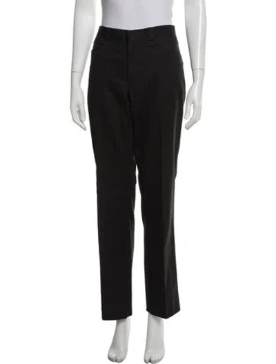 Pre-owned Hermes Straight Leg Pants In Black