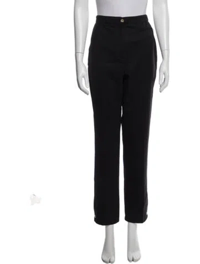 Pre-owned Hermes Straight Leg Pants In Black