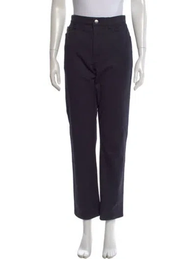 Pre-owned Hermes Straight Leg Pants In Blue