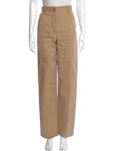 Pre-owned Hermes Straight Leg Pants In Neutral