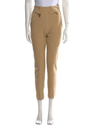 Pre-owned Hermes Straight Leg Pants In Neutral