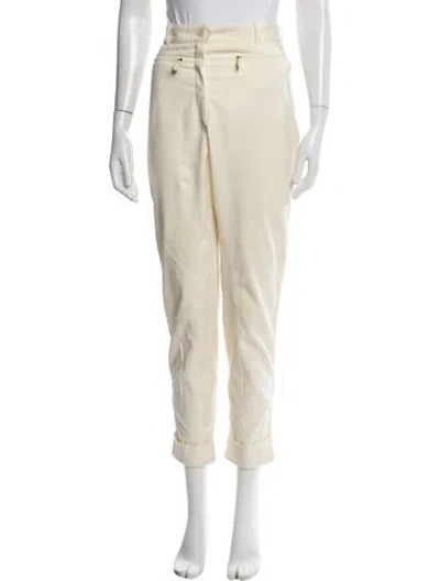 Pre-owned Hermes Straight Leg Pants In Neutral