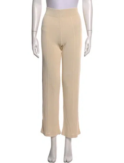 Pre-owned Hermes Straight Leg Pants In Neutrals
