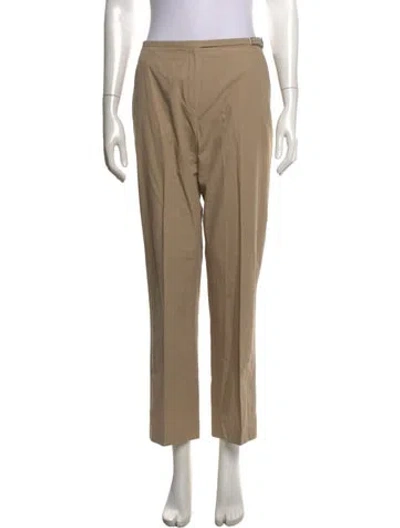 Pre-owned Hermes Straight Leg Pants In Neutrals