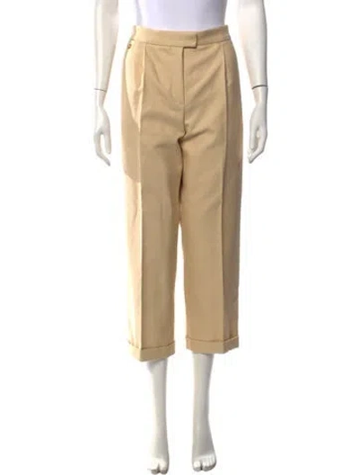 Pre-owned Hermes Straight Leg Pants In Neutrals