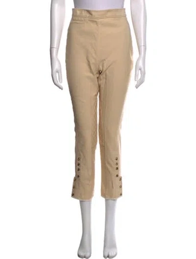 Pre-owned Hermes Straight Leg Pants In Neutrals