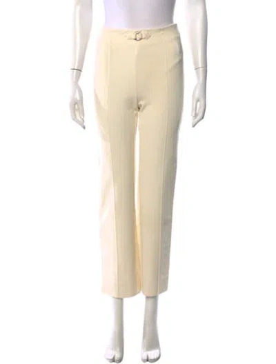 Pre-owned Hermes Straight Leg Pants W/ Tags In Neutral
