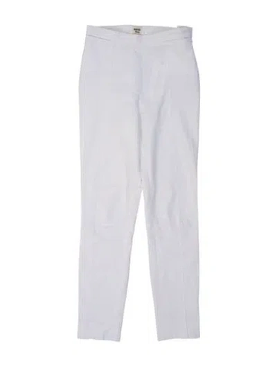 Pre-owned Hermes Straight Leg Pants In White