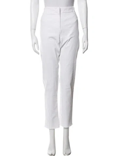 Pre-owned Hermes Straight Leg Pants In White