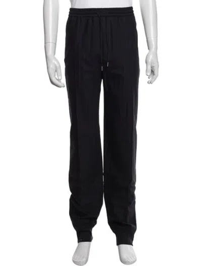 Pre-owned Hermes Striped Joggers In Blue