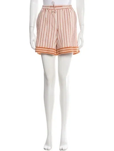 Pre-owned Hermes Striped Mini Shorts In Multicolor